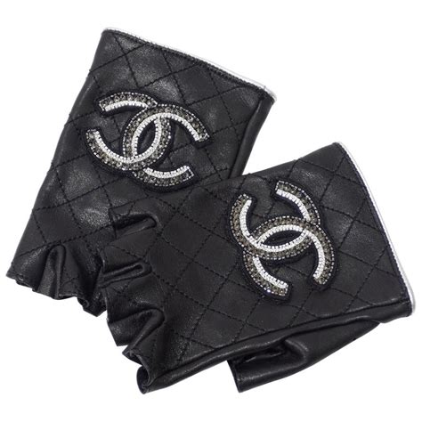 chanel mens fingerless gloves|coachella chanel gloves.